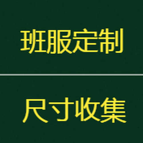班服定制尺寸收集