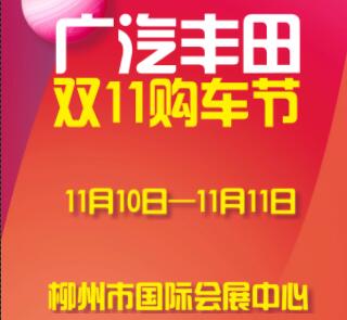 广汽丰田 双11购车节！