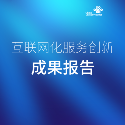 互联网化服务创新成果报告