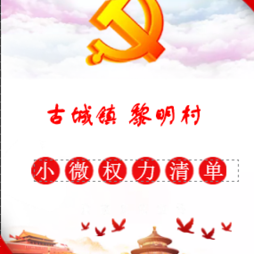 小微权力清单