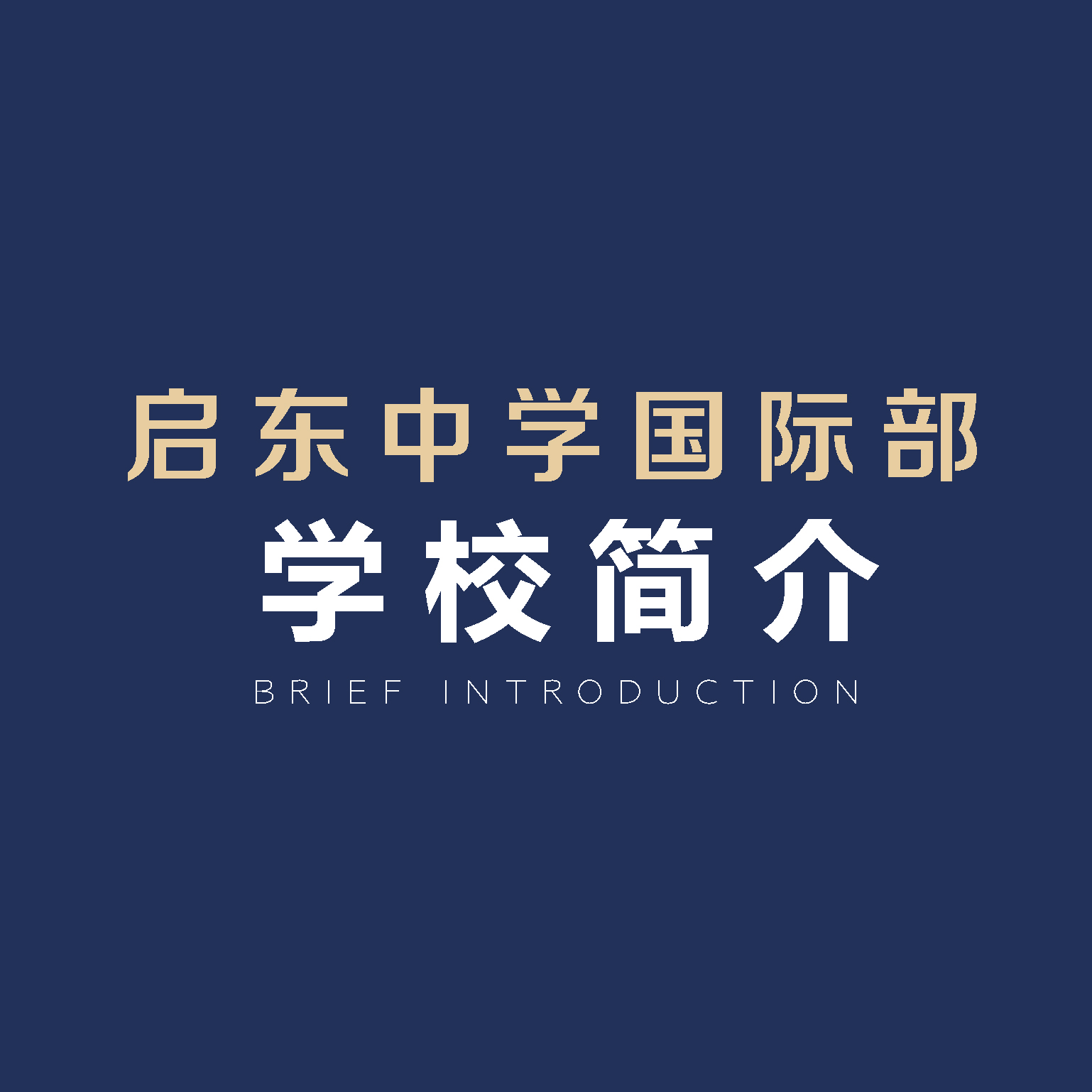 启东中学国际部简介