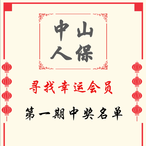 尋找幸運會員第一期中獎名單