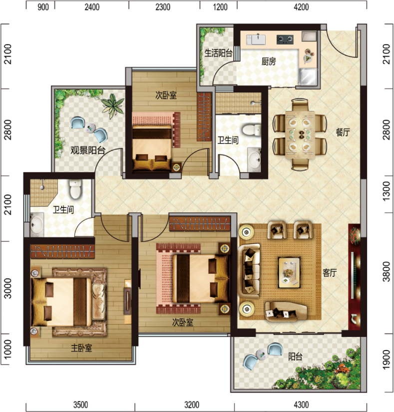 豪利天汇户型鉴赏