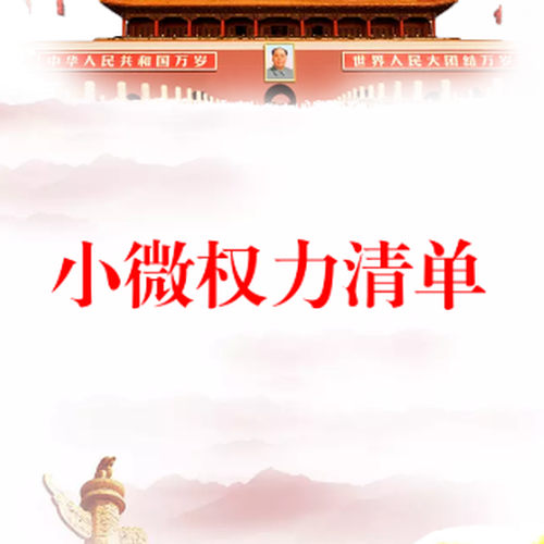 小微权力清单