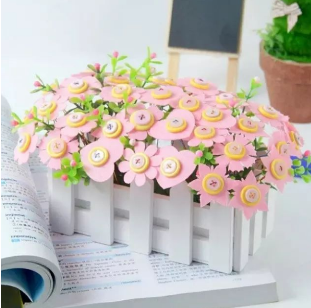 纽扣花束DIY  精致创意带来超凡惊喜